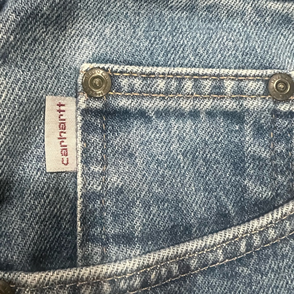 Carhartt Big/Tall Light Wash Blue Men's Relaxed Jeans - Picture 5 of 6